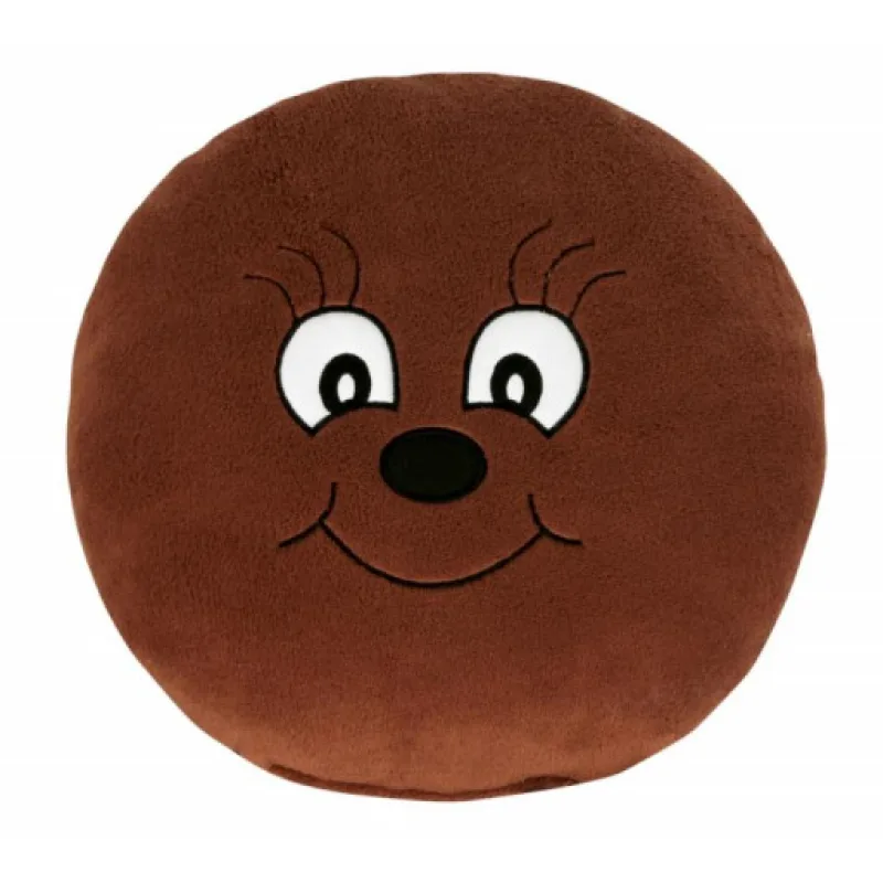 Bellatex Polštářek Kulička Hnědá, 35 cm