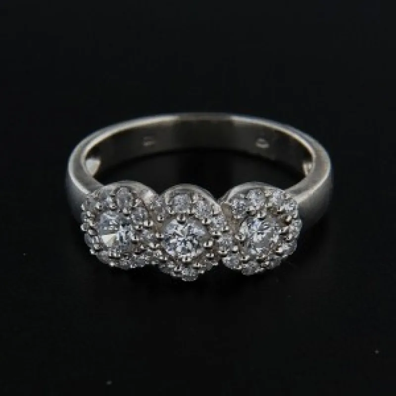 Strieborný prsteň s kameňom KA R184, 56