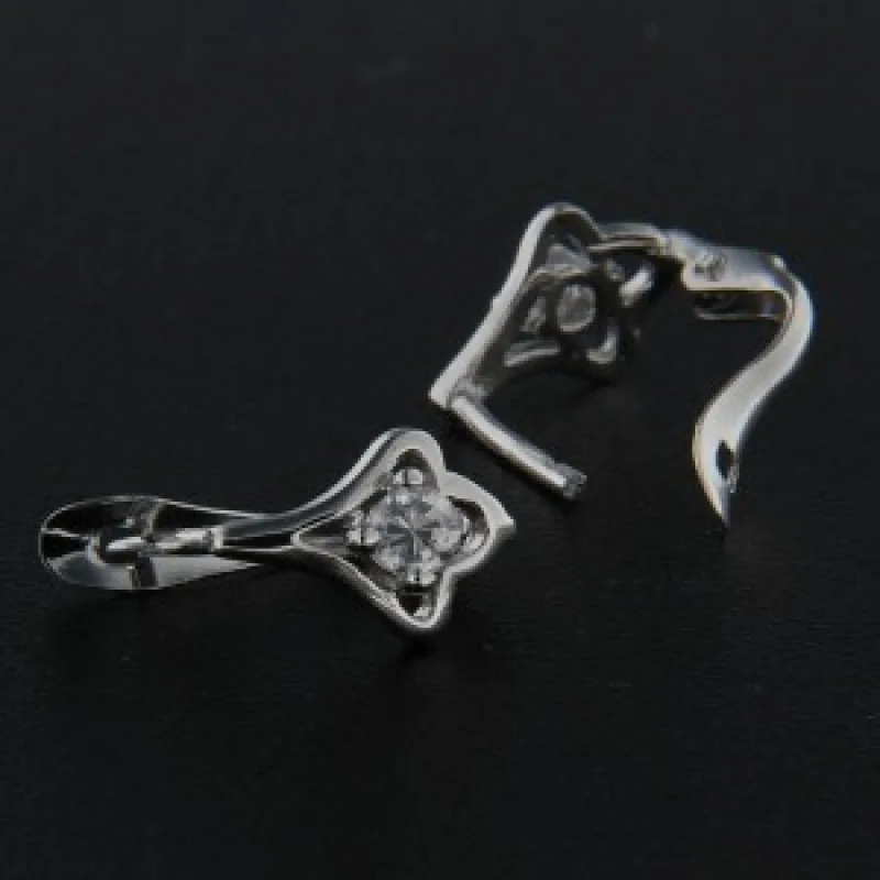 Strieborné dievčenské náušnice KA E311