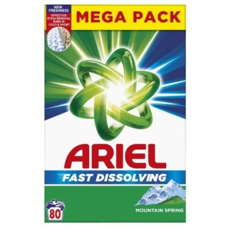 Ariel Mountain Spring BOX prací prášok 4,40kg na 80 praní