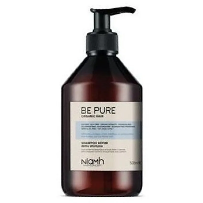 NIAMH Be Pure Detox Shampoo 500ml - detoxikačný šampón na mastné vlasy bez objemu