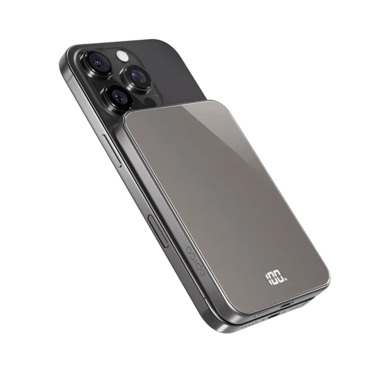 Epico 5000mAh Alu Mag+ powerbanka EM45 - titanová 9915111900117