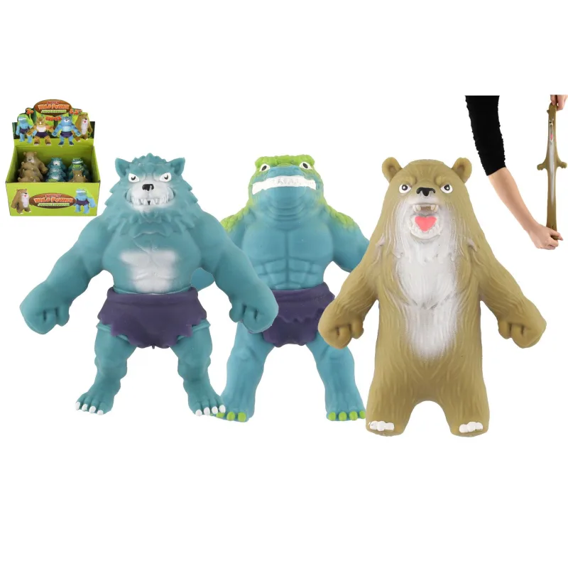 Teddies Príšera antistresová naťahovacia plnená pieskom 280g silikón 15cm, 4 druhy, cena za 1 kus