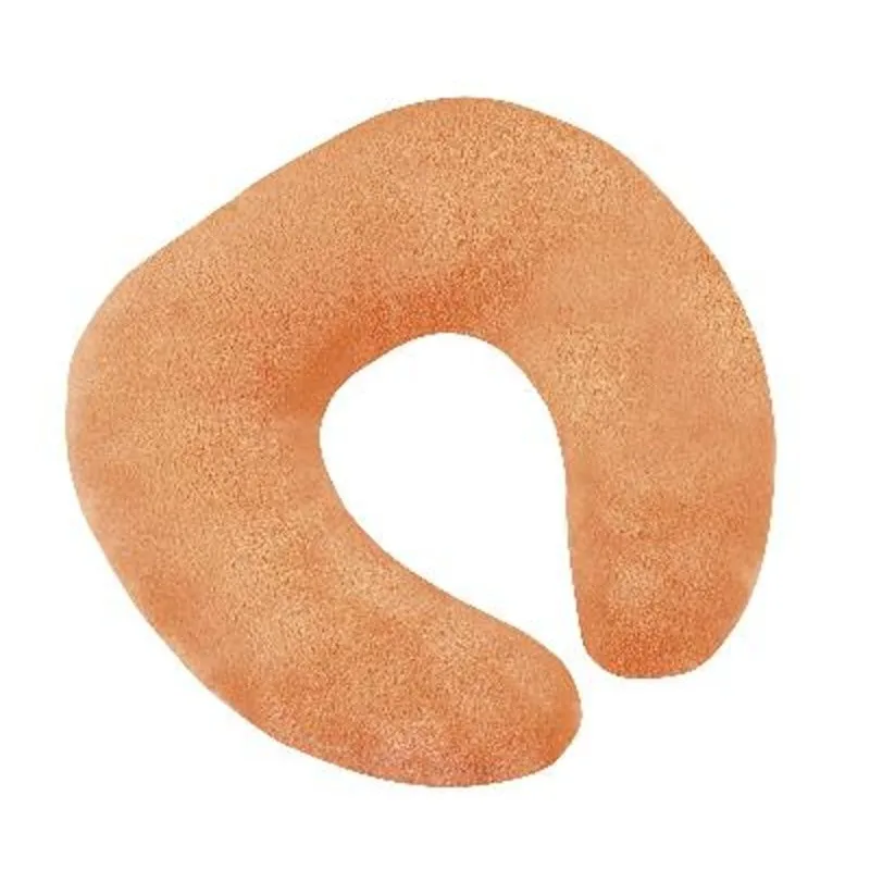 Bellatex Cestovní polštářek podkova, Lososový 30 x 35 cm