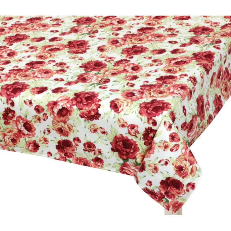 Bellatex Ubrus BERTA, Pivoňka růžová, zelená - 70x70 cm