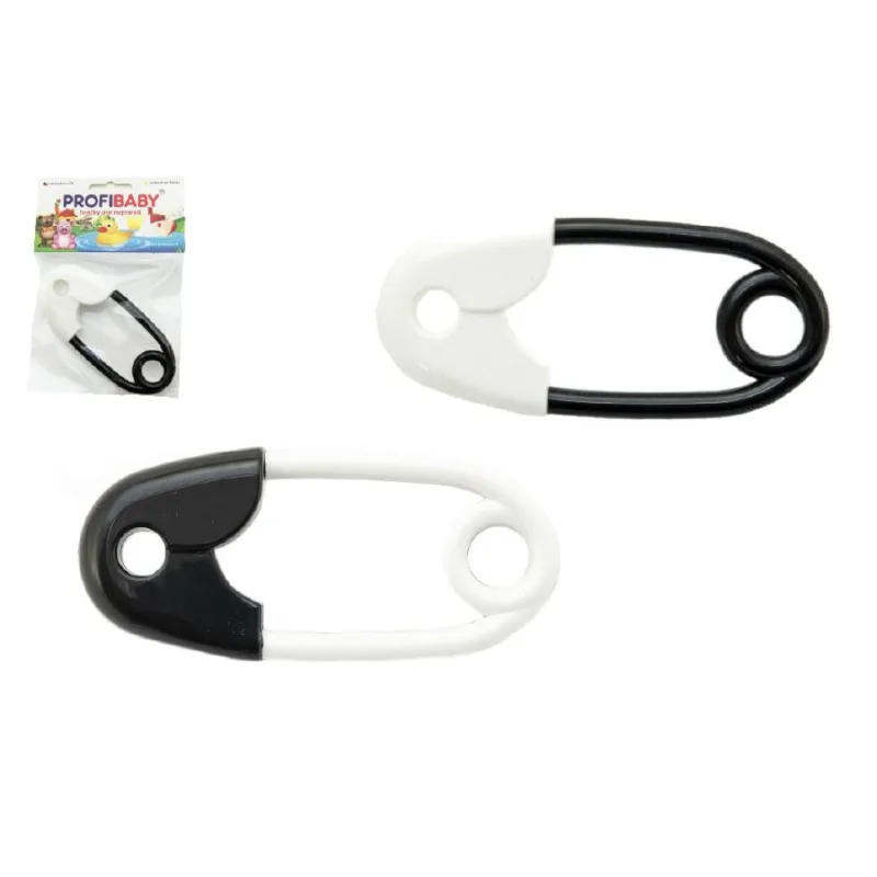 Profibaby Hrkálka špendlík čiernobiely plast 12cm asst 2 druhy v sáčku 0m+