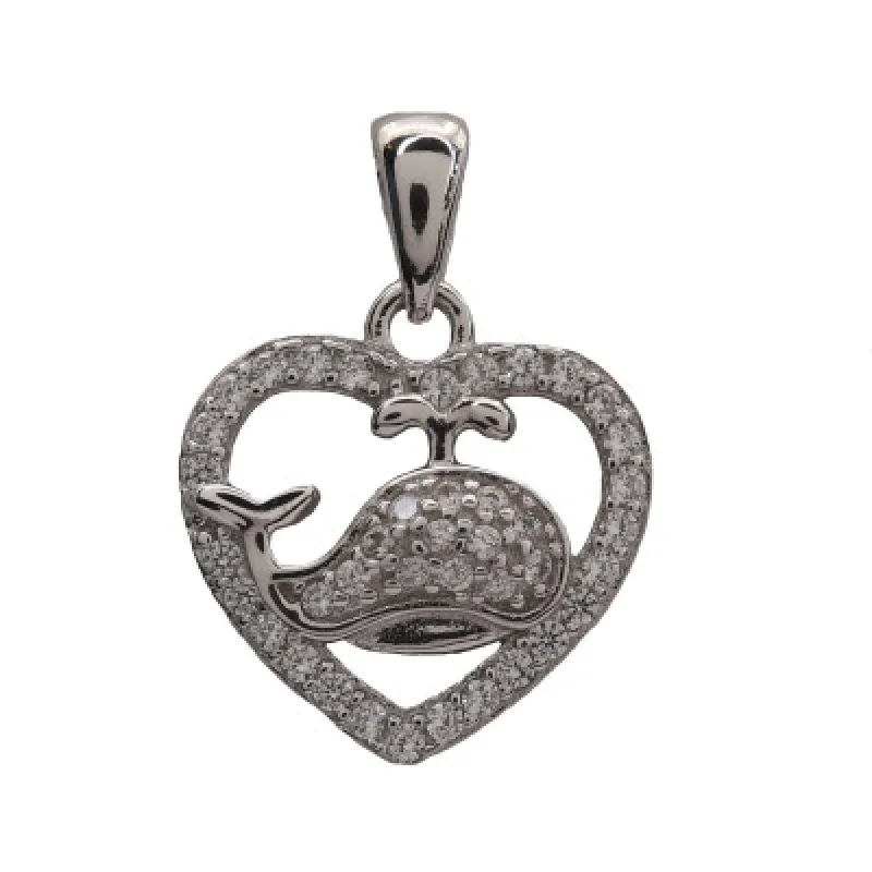 Strieborný prívesok srdce KA P3319