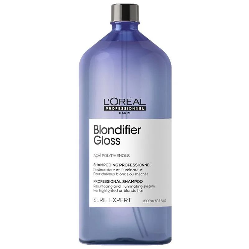 LOREAL Expert Blondifier Gloss Shampoo 1500ml - šampón pre lesk blond vlasov