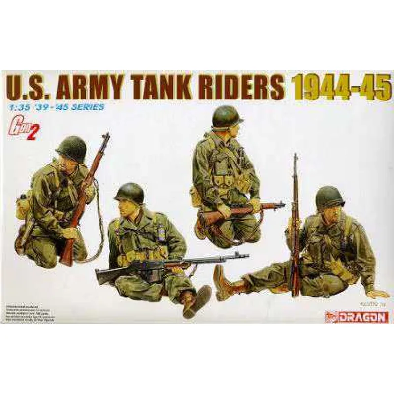 Dragon Model Kit figurky 6378 - US ARMY TANK RIDERS 1944-45 (1:35)