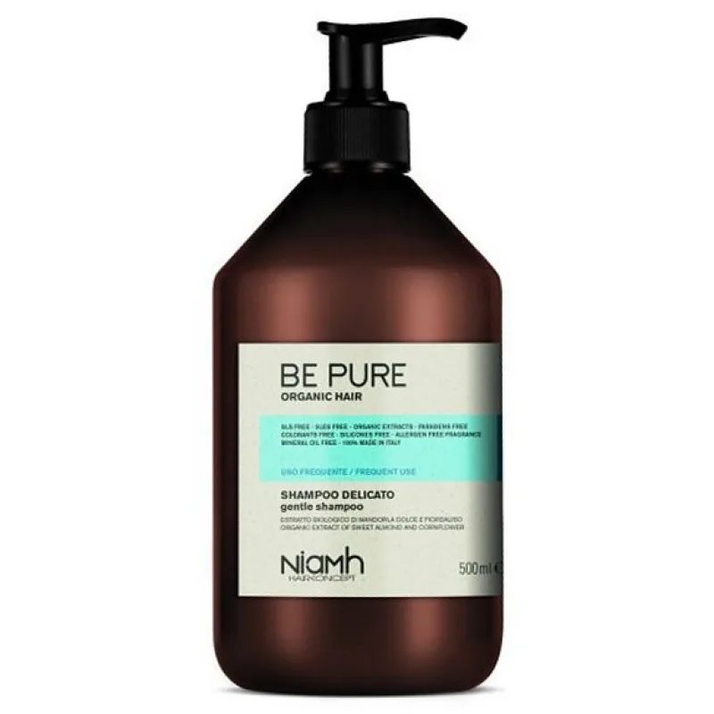 NIAMH Be Pure Gentle Shampoo 500ml - čistiaci šampón pre časté umývanie vlasov