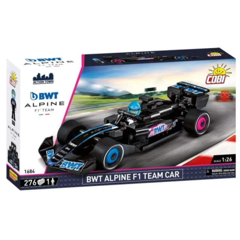 Cobi 1684 BWT Alpine F1 team car, 276 kostek, 1 figurka