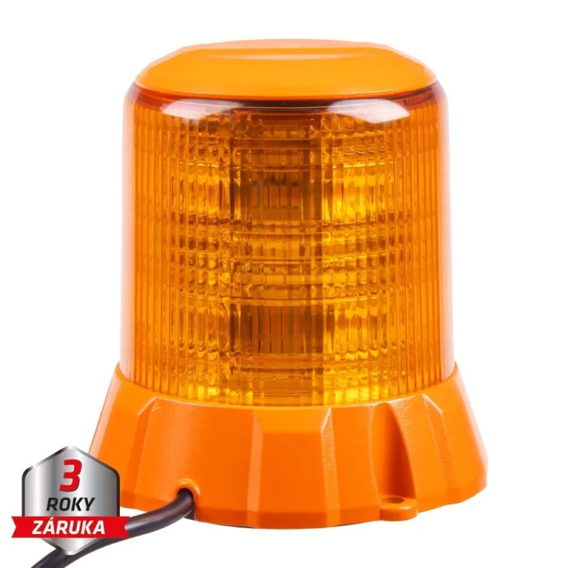 Robustní oranžový LED maják, oranž.hliník, 96W, ECE R65 wl406