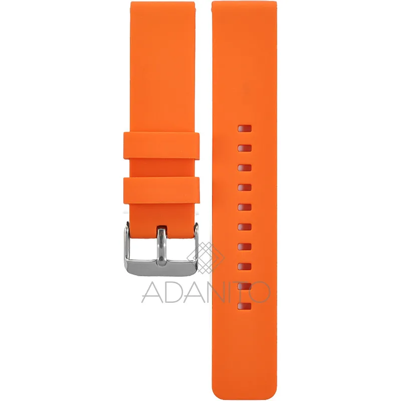 Silikónový remienok na hodinky 20 mm oranžový ADANITO TS001R19S00-20