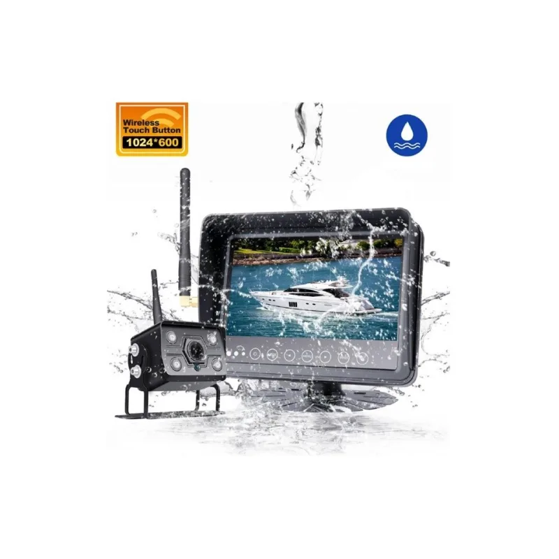 SET bezdrátový digitální kamerový systém s monitorem 7" AHD, voděodolný svwd701setAHDW