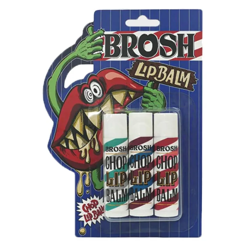 Sada balzamov na pery pre mužov BROSH Lip balm set 3x4 g