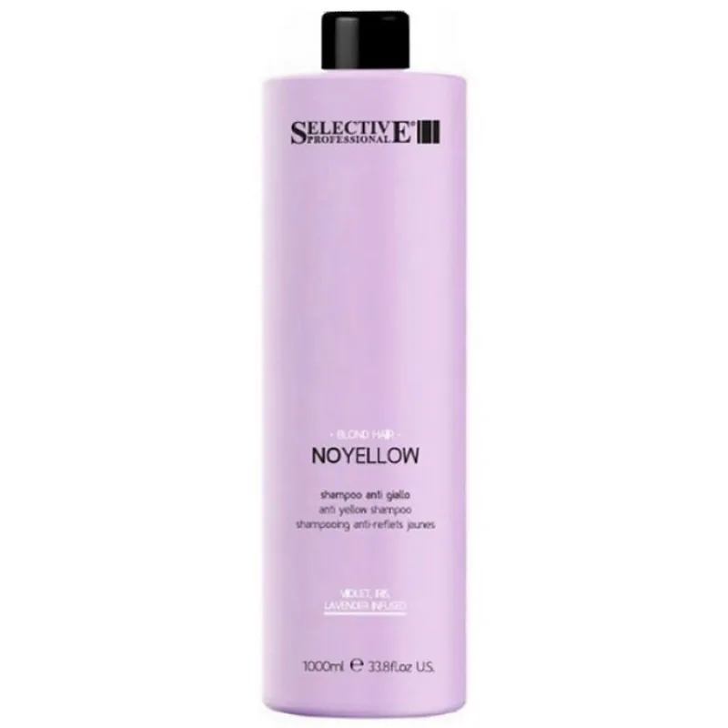 SELECTIVE NoYellow Anti Yellow Shampoo 1000ml - šampón pre studené odtiene blond vlasov