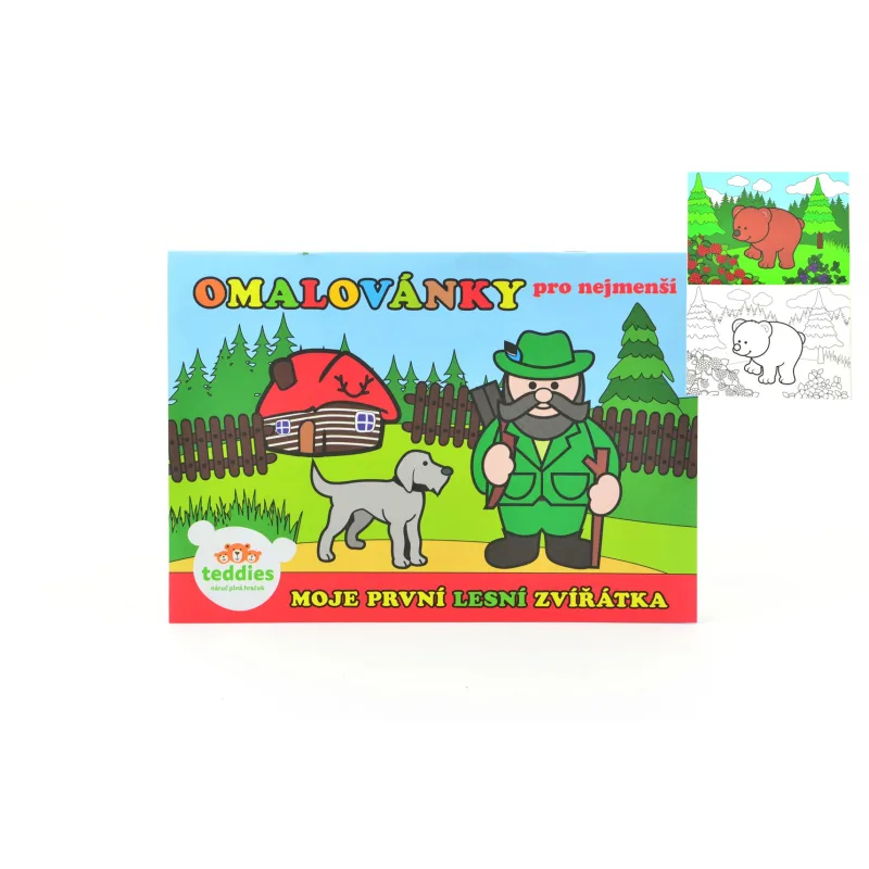 Teddies Omaľovánky Moje prvé zvieratká lesné 21x14,5cm MPLZ