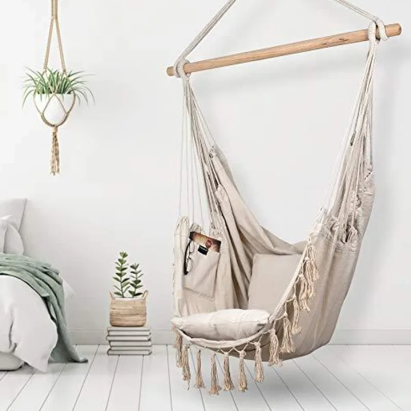 Ekspan HOJDAČKA BRAZÍLSKE ZÁVESNÉ KRESLO Barva: Světle béžová