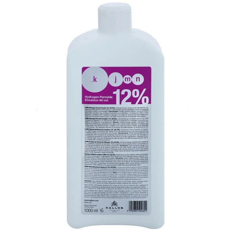 KALLOS KJMN 12% (40vol) Hydrogen Peroxide Emulsion - krémový peroxid vodíkov 1000ml