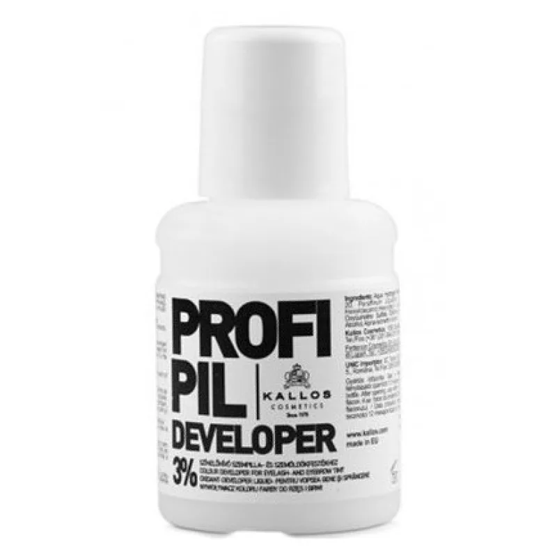 KALLOS Cosmetics Profi Pil Developer 3% 60ml - oxidant k farbám na obočie Kallos