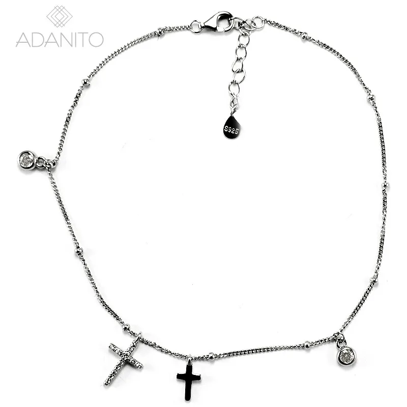 Strieborná retiazka na členok s príveskami ADANITO SSRK023767