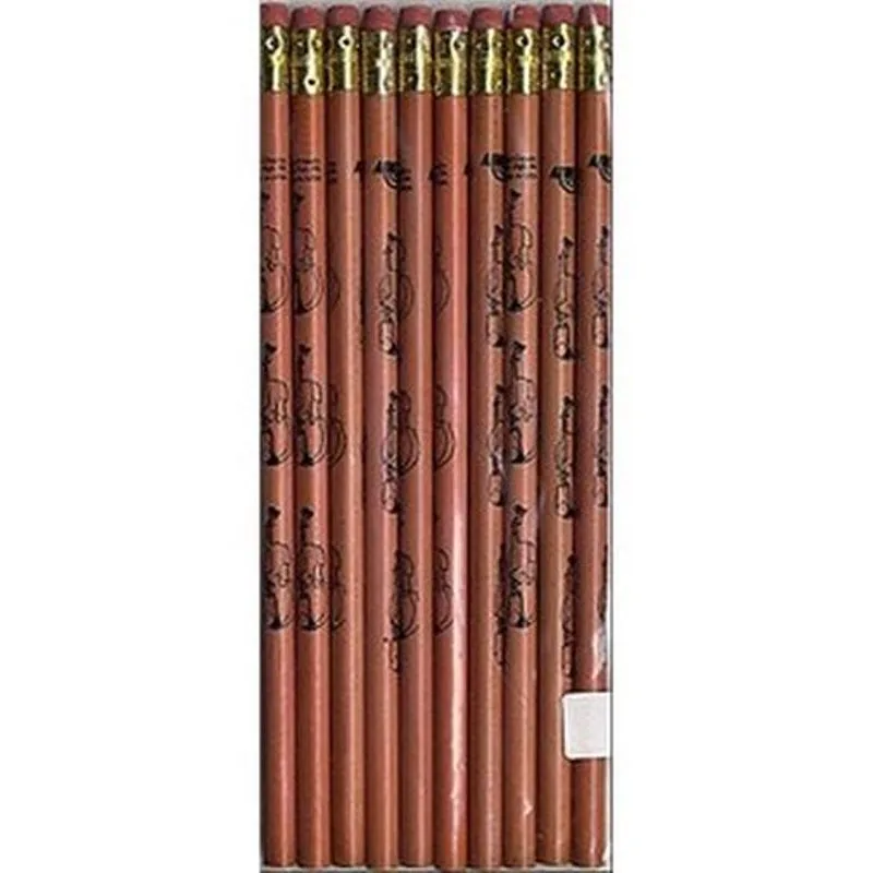 Aim Gifts Tužka s gumou - housle (Natural Wood)