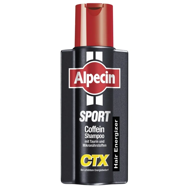 DR. WOLFF ALPECIN Sport CTX Kofeínový šampón 250ml pre mužov so zvýšenou spotrebou energie