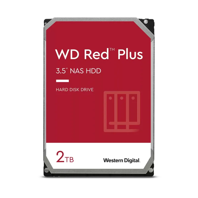 WESTERN DIGITAL WD Red Plus/2TB/HDD/3.5"/SATA/5400 RPM/3R WD20EFPX