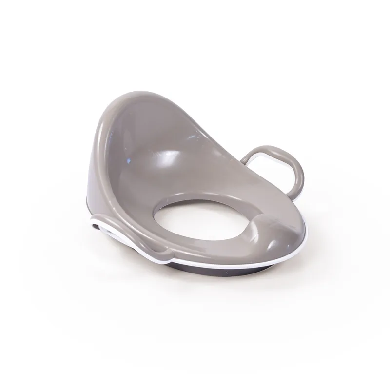 Dolu Dole Protišmykové sedátko na WC s vysokým operadlom, šedá, 17x38x34 cm