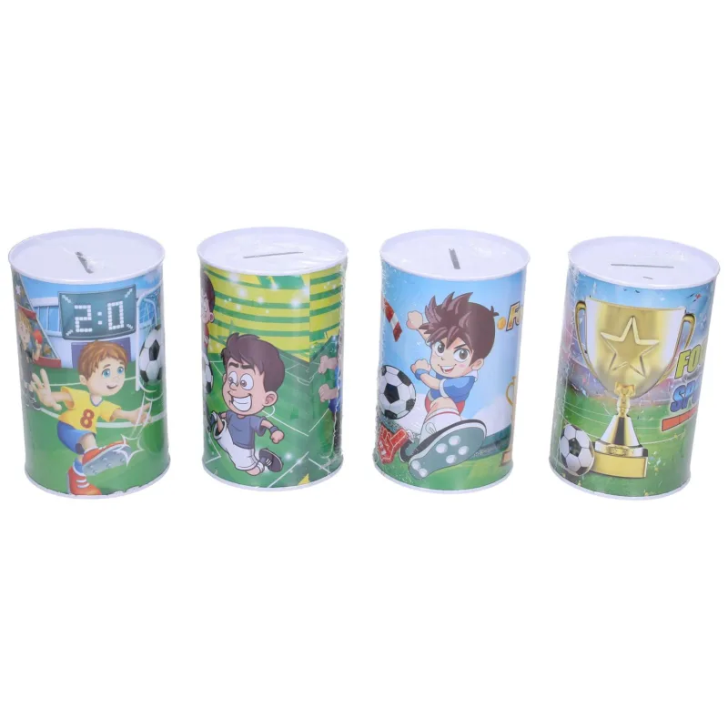 Wiky Pokladnička Fotbal plechová 8x13cm 3 druhy ve fólii