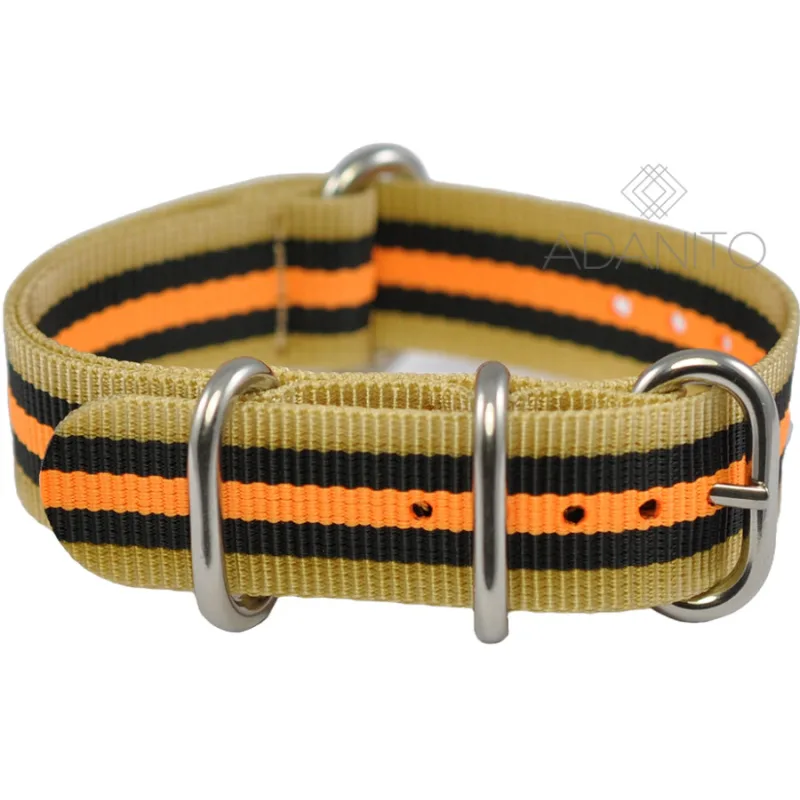 Nylonový Nato remienok na hodinky 20 mm ADANITO NATO2BEBKOR20
