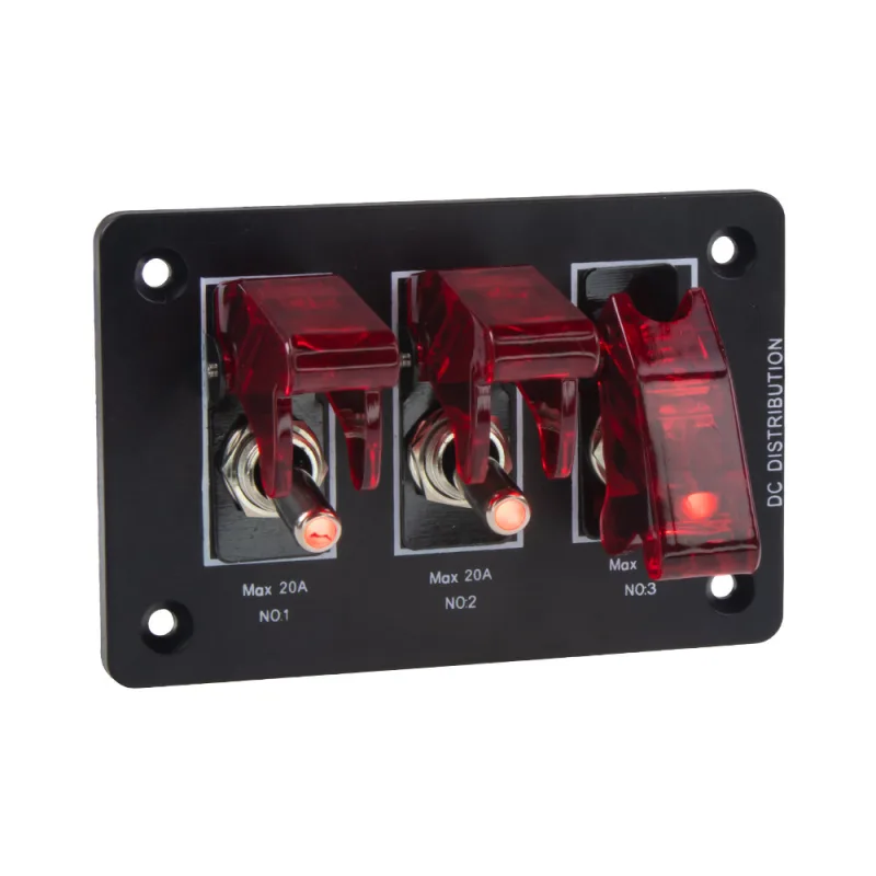 Panel s 3x spínačem 12/24V 47168