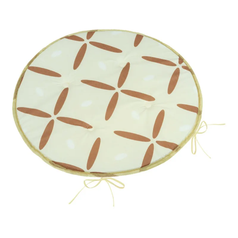 Bellatex Sedák Adéla kulatý hladký, Křížky hnědé - průměr 40 cm