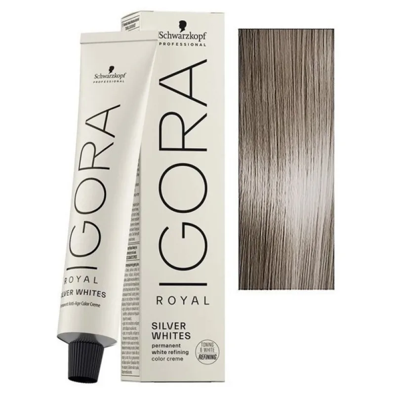 Schwarzkopf Igora Royal Silver Whites 60ml - farba pre strieborné a biele vlasy - Dove Grey