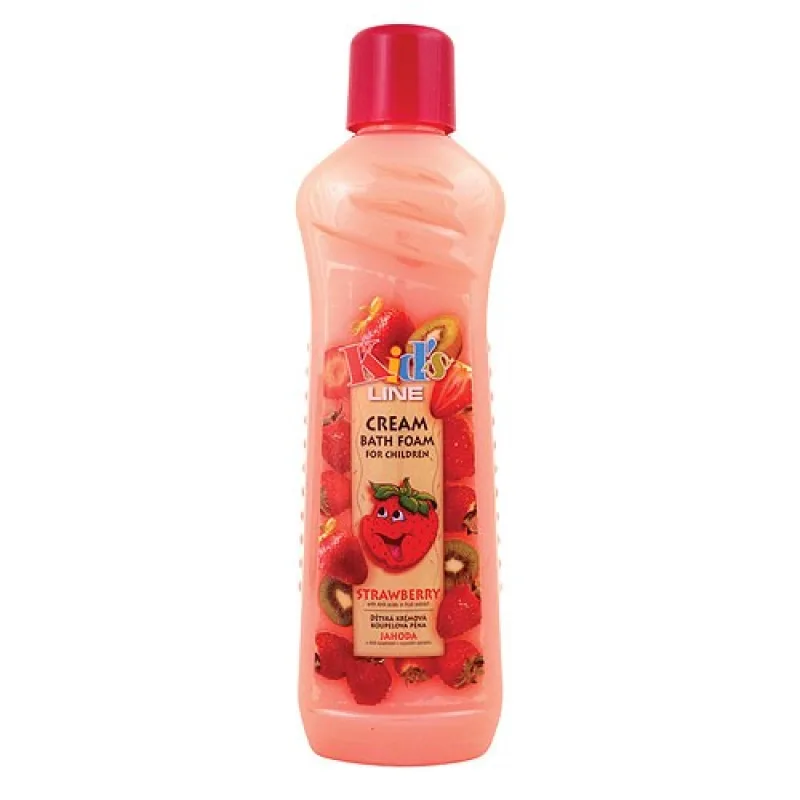 Bohemia Gifts Dětská krémová koupelová pěna 1000 ml jahoda