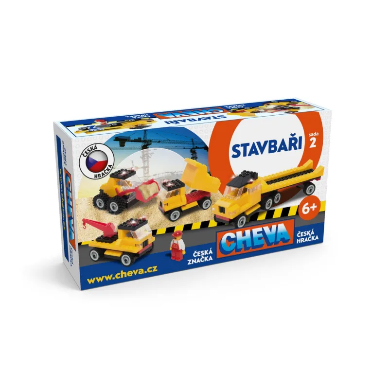 Chemoplast Stavebnica Cheva 2 Basic plast 352ks v vedre 17x22x17cm