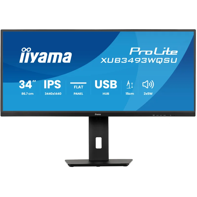 iiyama ProLite/XUB3493WQSU-B6/34"/IPS/wQHD/120Hz/1ms/Černá/3R XUB3493WQSU-B6