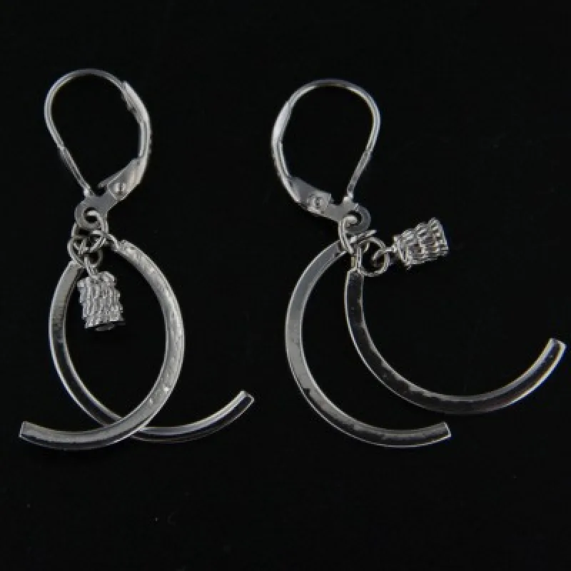 Strieborné náušnice s klasickým zapínaním KA E2925