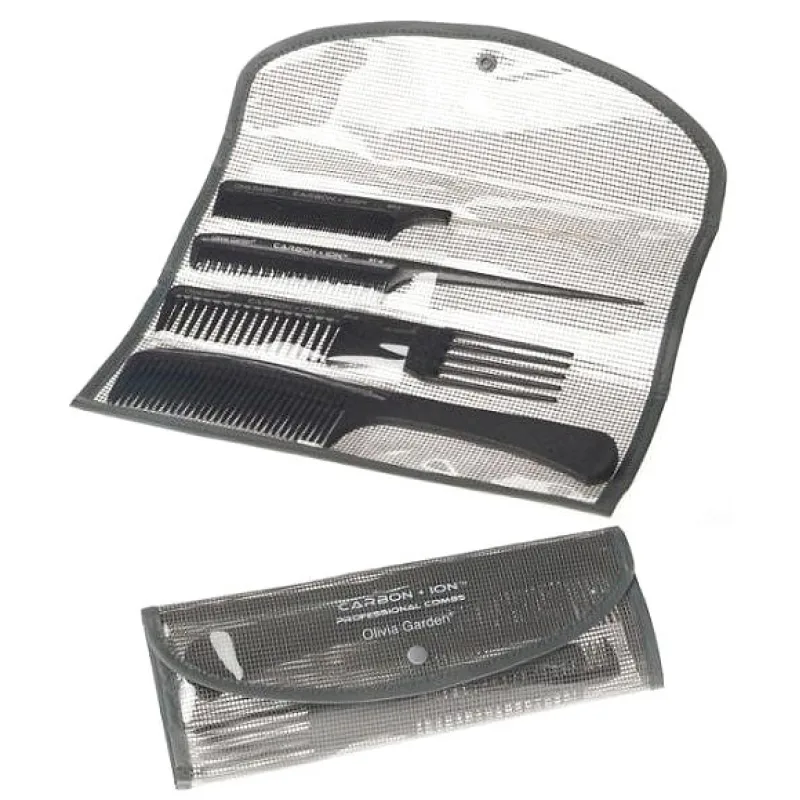 OLIVIA GARDEN Sada 4ks profi kaderníckých hrebeňov ST-1, ST-2, ST-3, ST-4