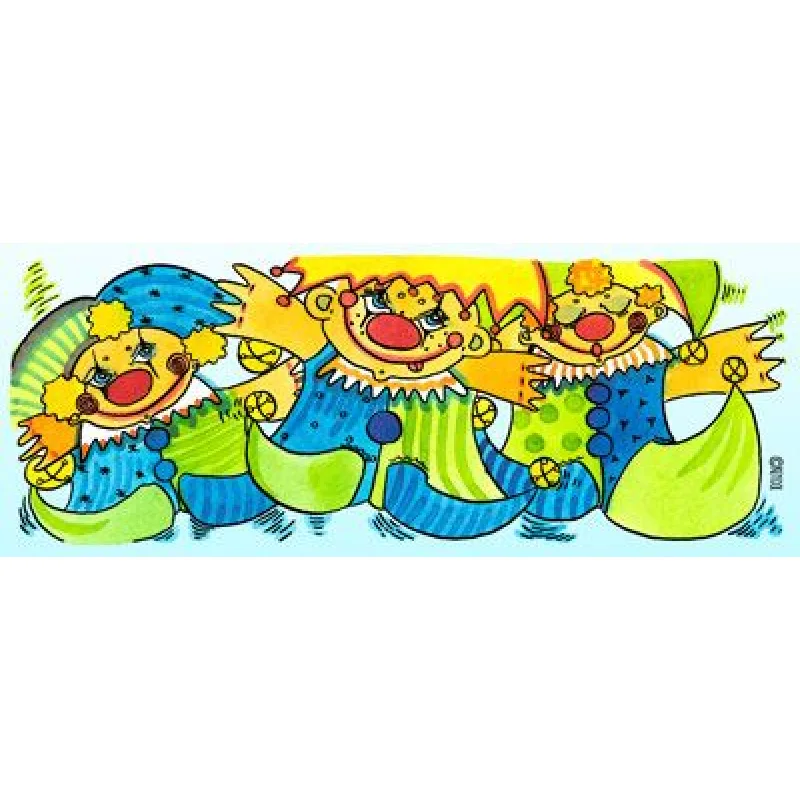 Plechové cedule - Klauni 32x14 cm