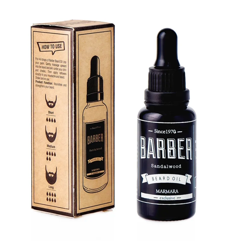 Olej na fúzy MARMARA Barber Beard oil Sandalwood 30 ml