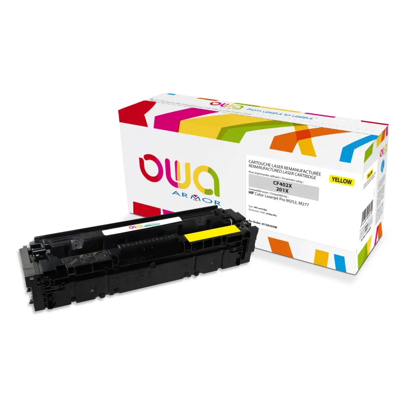 OWA Armor toner kompatibilní s HP CF402X, 2300st, žlutá/yellow K15835OW