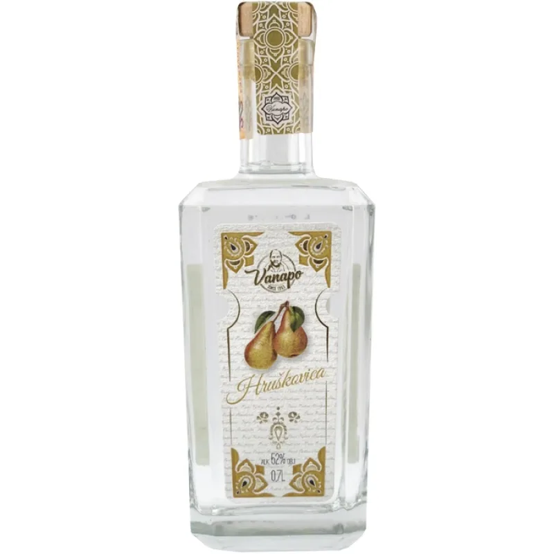 Vanapo Pravá Poctivá Hruškovica 52% 0,7l