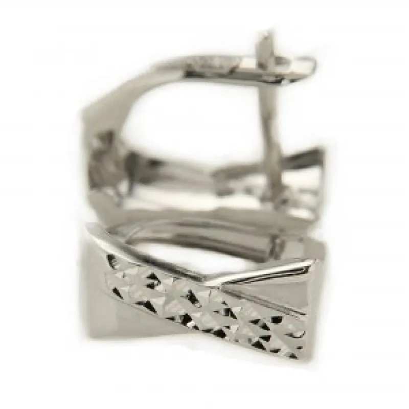 Zlaté náušnice z bieleho zlata KA E10311-002-1