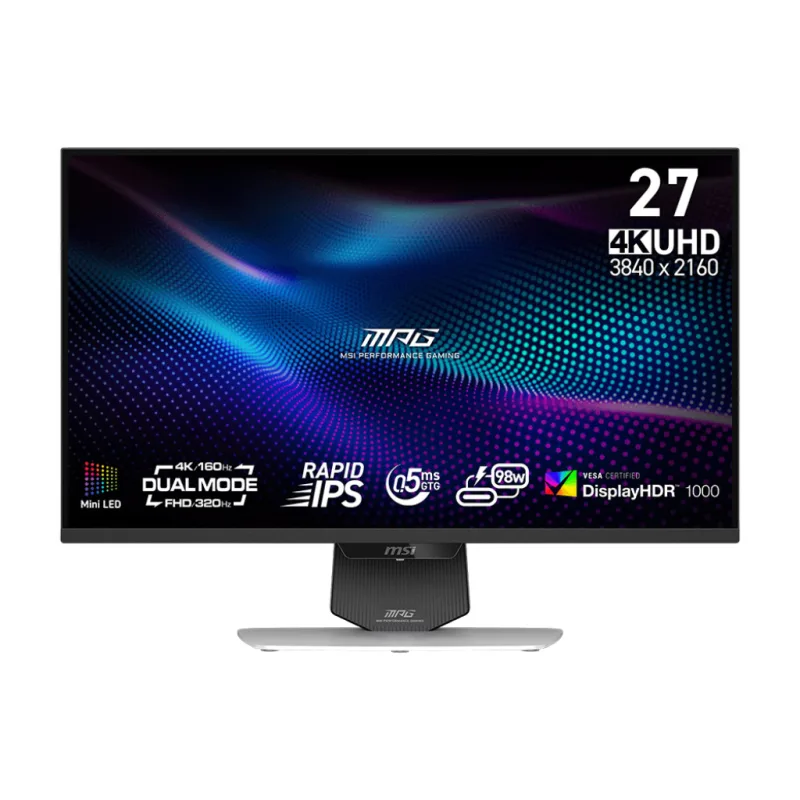 MSI MPG/274URDFW E16M/27"/IPS/4K UHD/160Hz/0,5ms/Černá/3R MPG 274URDFW E16M