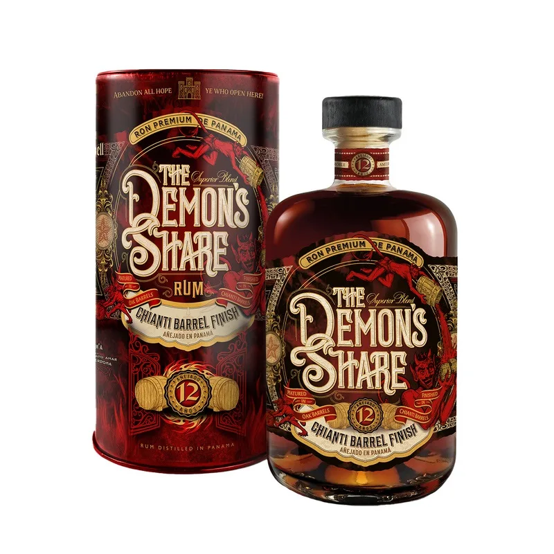 The Demon's Share Rum 12 Y.O. Chianti Finish, GIFT 41% 0,7l