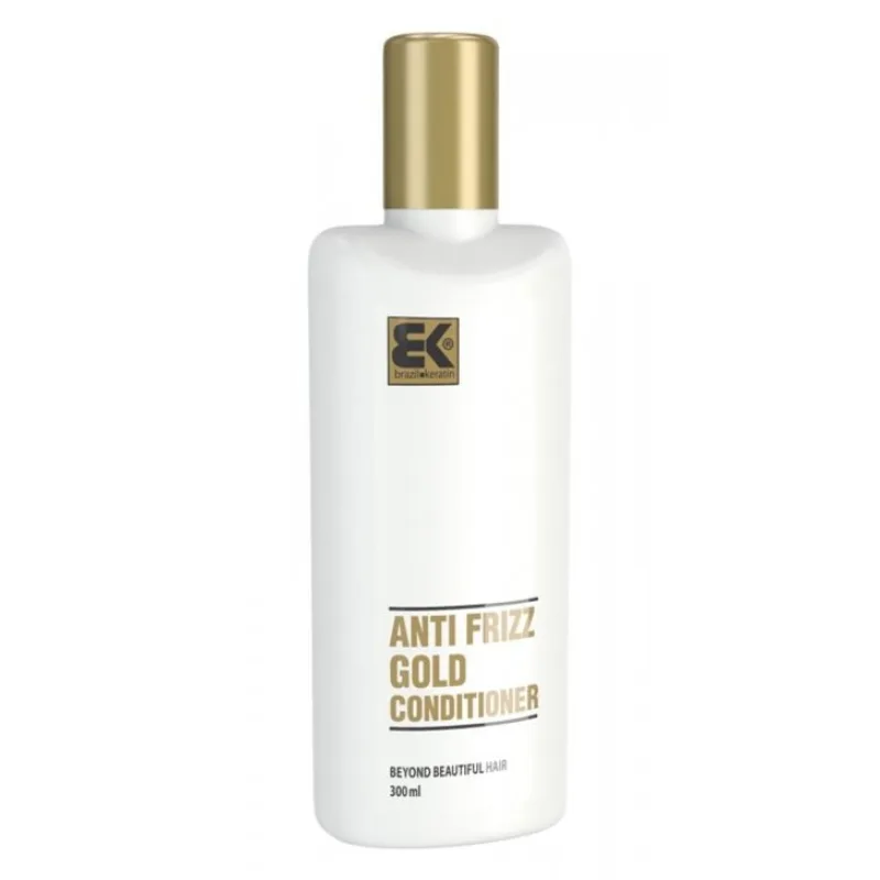 BRAZIL KERATIN GOLD Antifrizz Hydratačný kondicionér so zlatom, kolagénom a keratínom 300ml