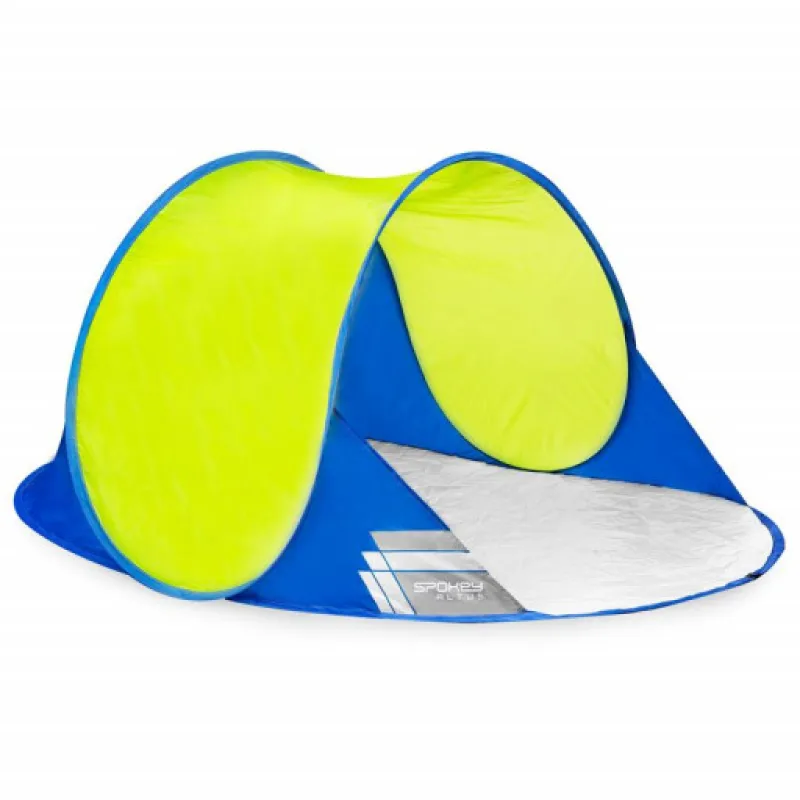 Spokey ALTUS Samorozkládací plážový paravan, limetkový