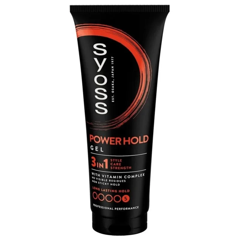 SYOSS Professional POWER HOLD Gel 3in1 pre extrémnu fixáciu vlasov 250ml