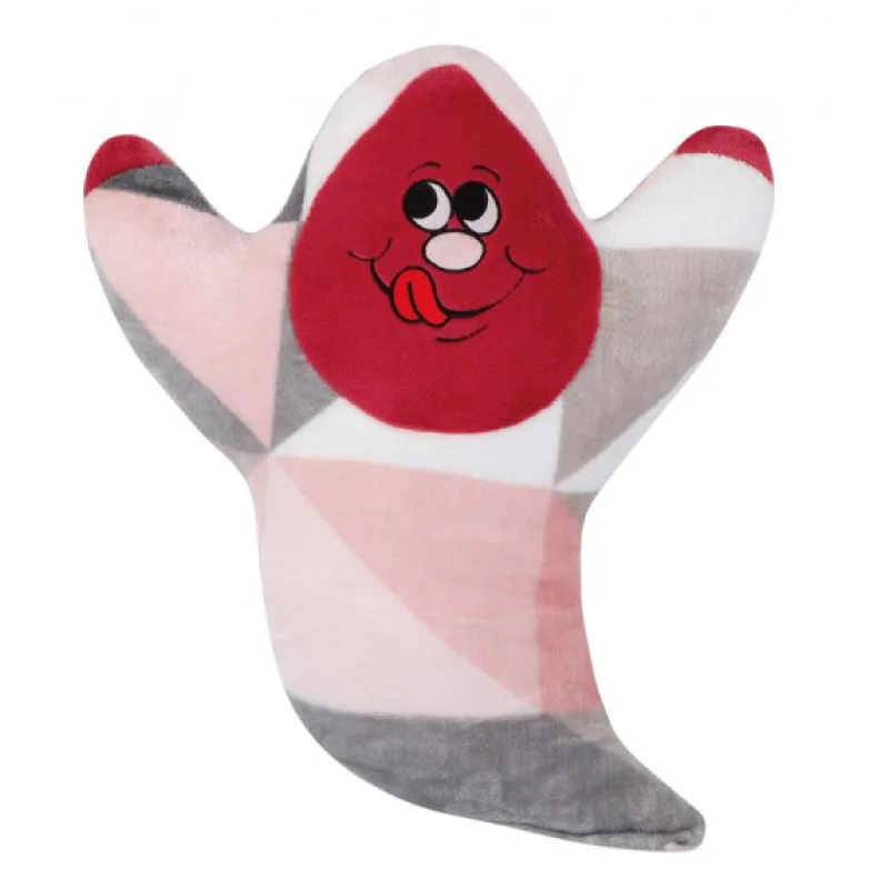 Bellatex Tvarovaný polštářek bubáček růžový, 54x50 cm